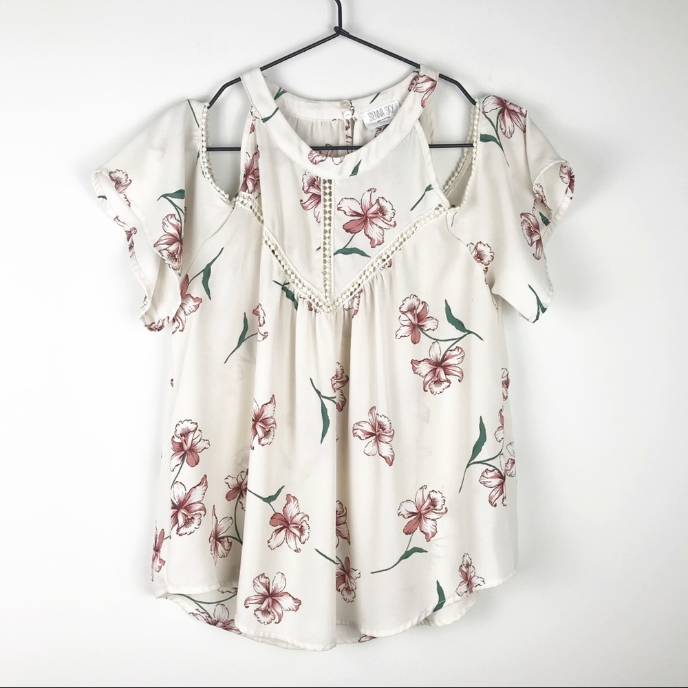 SIENNA SKY Floral Cold Should Blouse